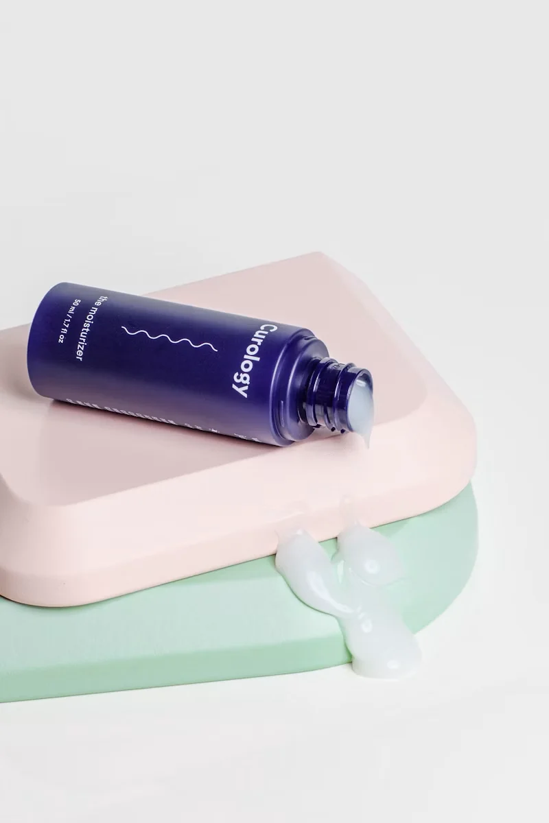 Skincare products arranged for a campaign shoot
