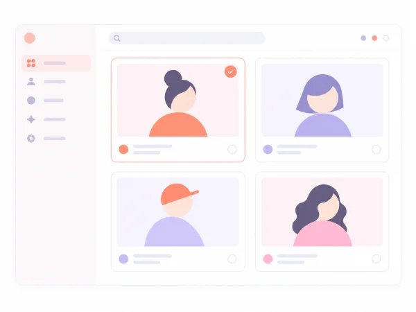 Preset AI avatar presenting a skincare product