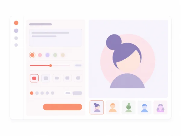 AI avatar generated from a text prompt